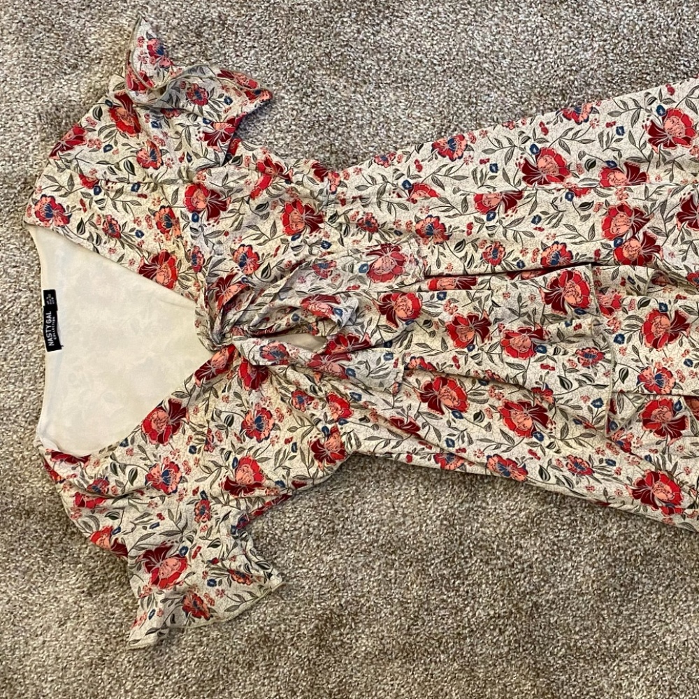 High Low Floral Maxi Dress